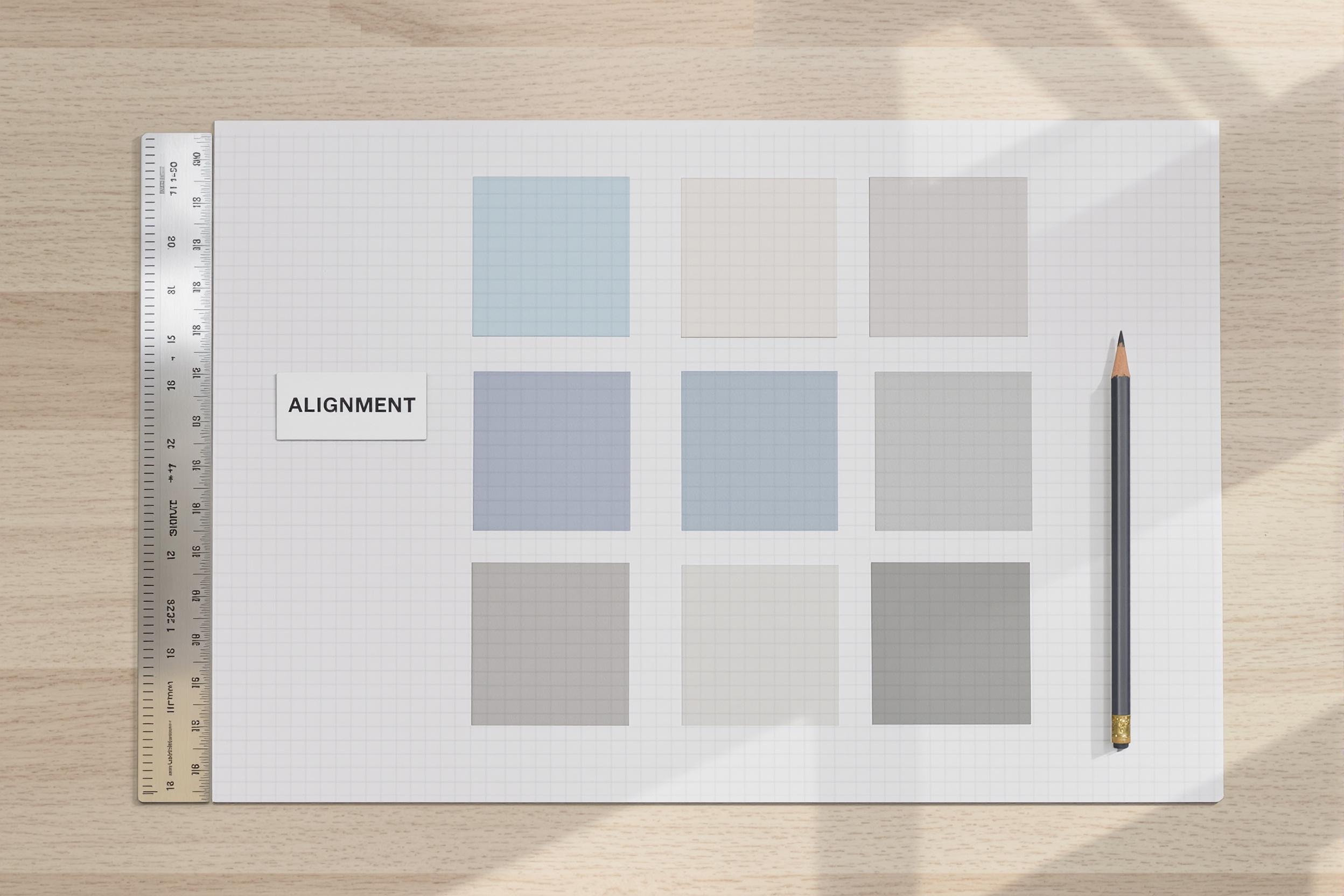 principle of graphic design, alignment